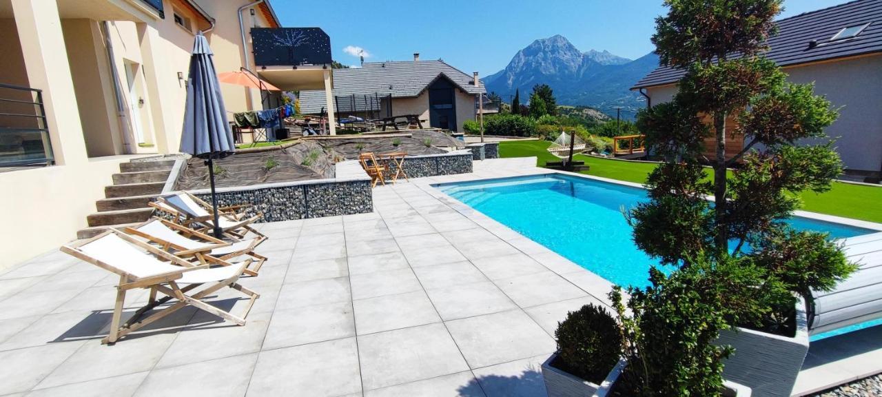 Chambre Vue Lac Av Piscine Prunières Eksteriør bilde