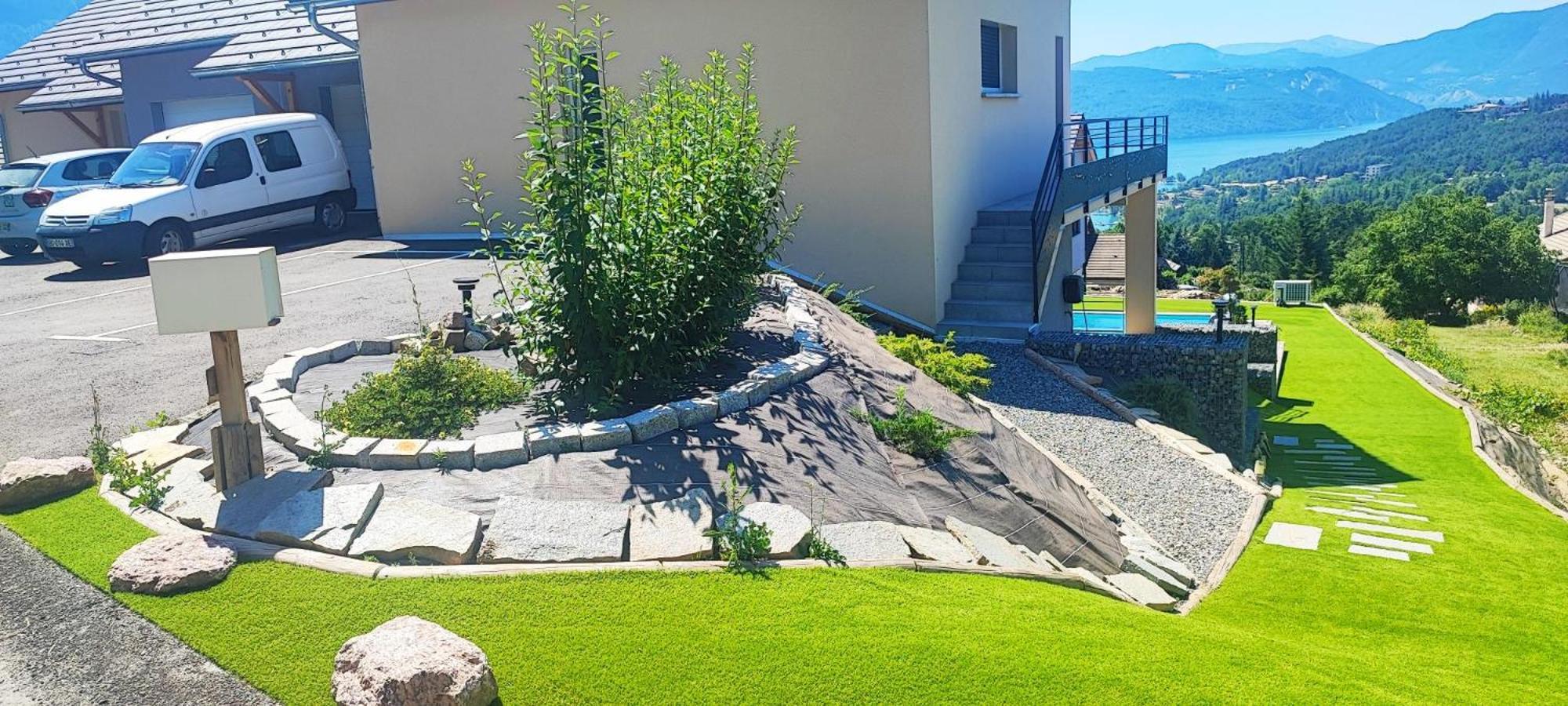 Chambre Vue Lac Av Piscine Prunières Eksteriør bilde